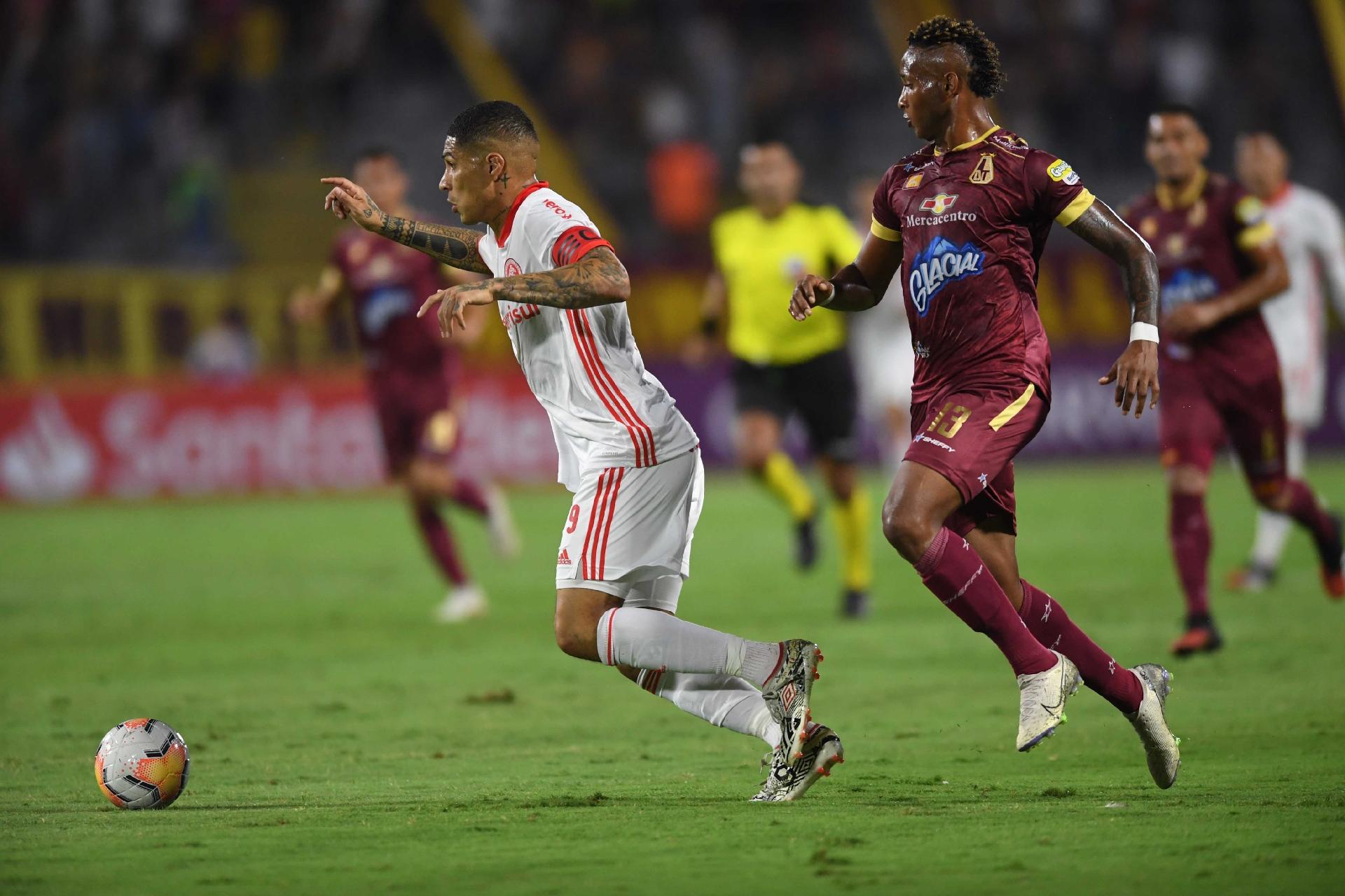 TAÇA LIBERTADORES DA AMÉRICA DE 2020. TERCEIRA FASE. JOGOS DE IDA. BARCELONA DE GUAYAQUIL. EQUADOR. CERRO PORTEÑO. PARAGUAI. INTERNACIONAL-RS. BRASIL. DEPORTES TOLIMA. COLÔMBIA.