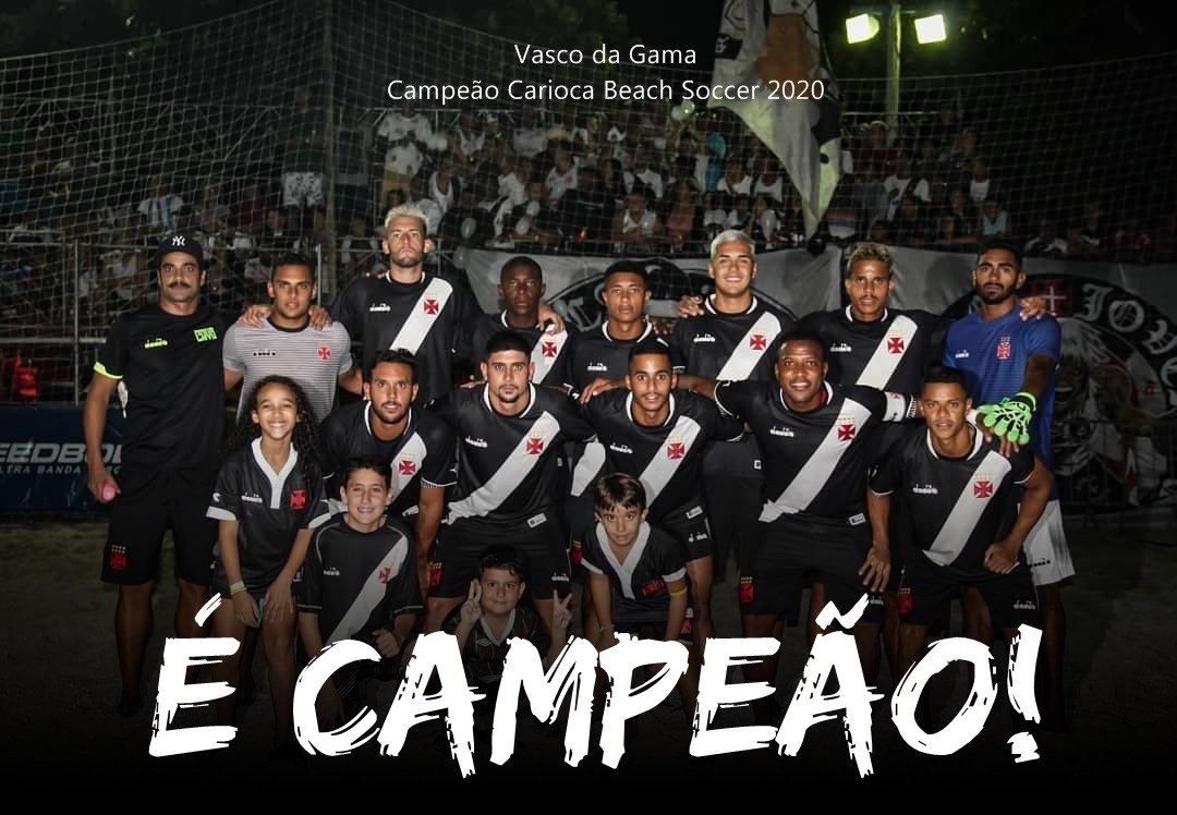 CAMPEONATO CARIOCA DE BEACH SOCCER. DE 202. FINAL. VASCO-RJ. CAMPEÃO. FLAMENGO-RJ. VICE-CAMPEÃO.