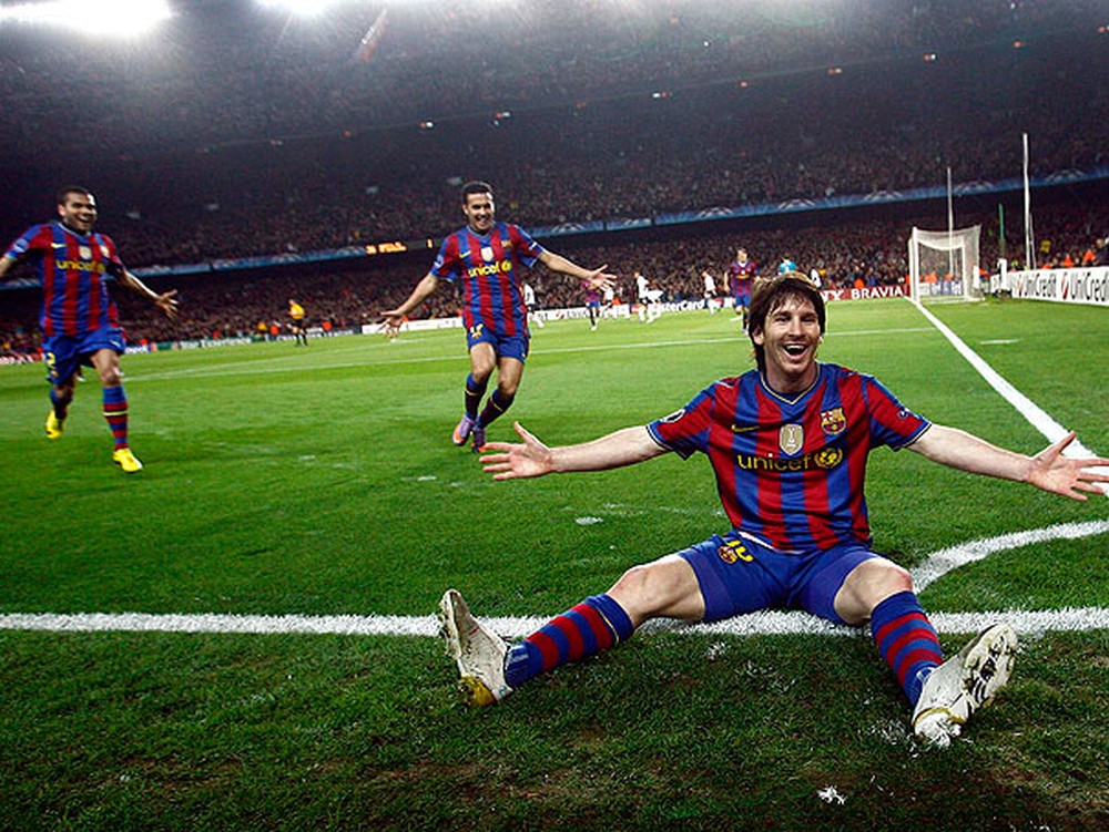 MESSI. LIGA DOS CAMPEÕES DA EUROPA. TEMPORADA DE 2009. 2010.2011.