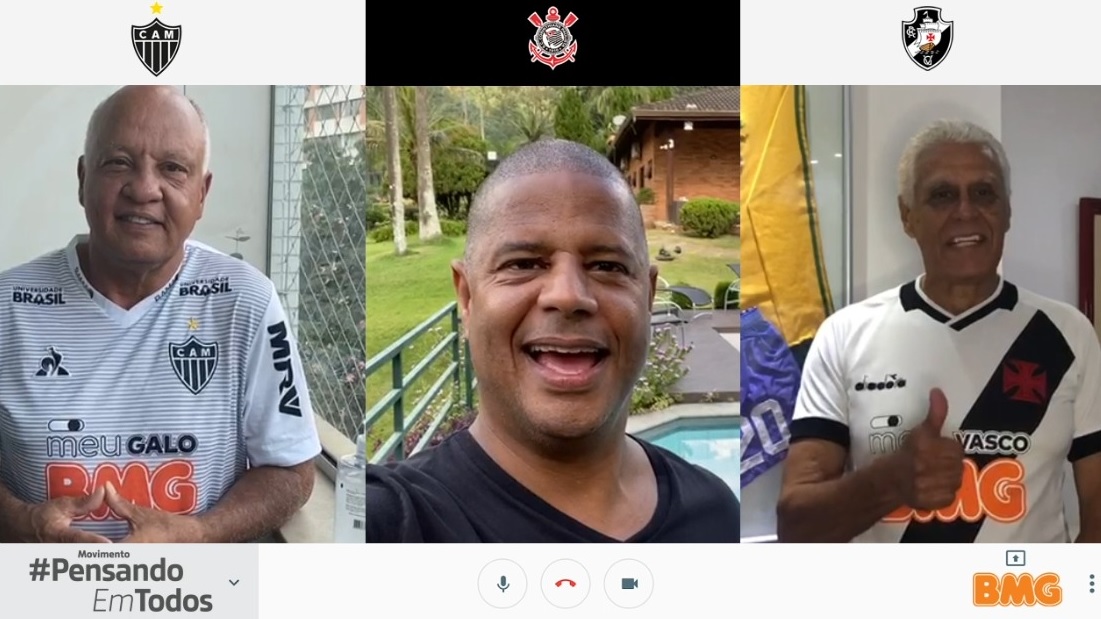 CORINTHIANS-SP. ATLÉTICO-MG. VASCO-RJ. BMG.