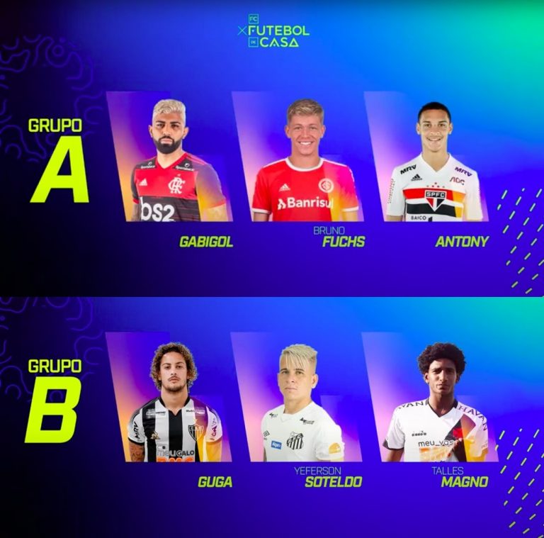 FUTEBOL EM CASA. E-SPORTS.