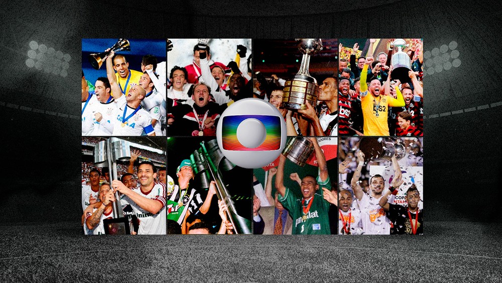 TRANSMISSÃO NA GLOBO. TAÇA LIBERTADORES DA AMÉRICA. MUNDIAL DE CLUBES DA FIFA. CAMPEONATO BRASILEIRO.