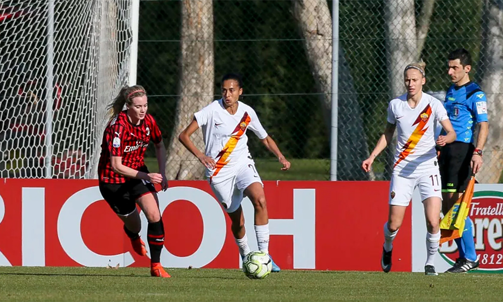 FUTEBOL FEMININO ITALIANO.