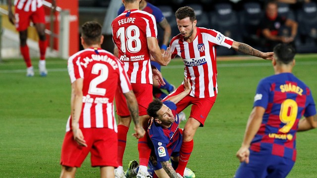 CAMPEONATO ESPANHOL. LA LIGA. TRIGÉSIMA TERCEIRA RODADA. BARCELONA. ATLÉTICO DE MADRID. MALLORCA. CELTA DE VIGO. LEGANÉS. SEVILLA.