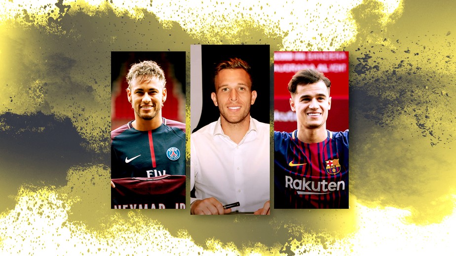 BRASILEIROS. NEYMAR. ARTHUR. PHILIPPE COUTINHO.
