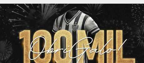 CAMISAS. 100 MIL. ATLÉTICO-MG.