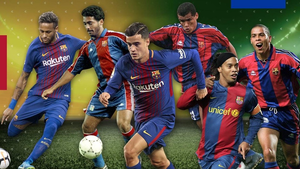 BARCELONA. JOGADORES BRASILEIROS.