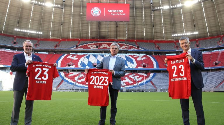BAYERN DE MUNIQUE. ALEMANHA. SIEMENS. PARCEIRA.