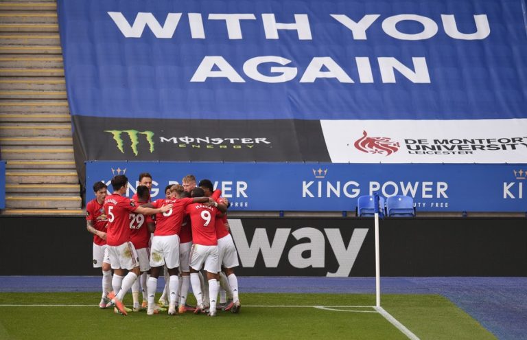 CAMPEONATO INGLÊS. PREMIER LEAGUE. PRIMEIRA FASE. TRIGÉSIMA OITAVA RODADA. MANCHESTER UNITED. INGLATERRA. LEICESTER CITY. INGLATERRA.