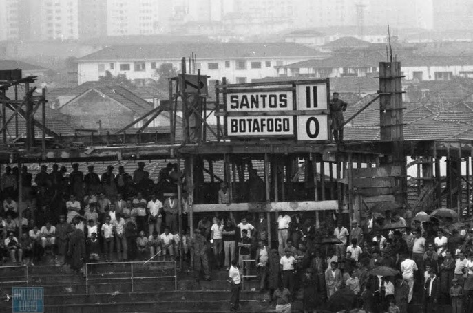 SANTOS-SP. BOTAFOGO-SP. GOLEADA.