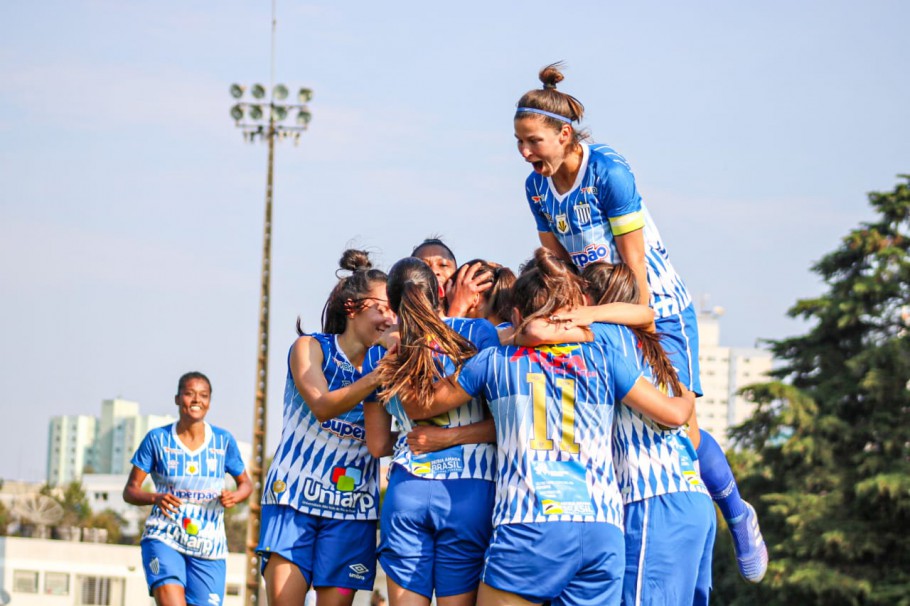 CAMPEONATO BRASILEIRO DE FUTEBOL FEMININO DA SÉRIE A1 DE 2020. PRIMEIRA FASE. SEXTA RODADA. AVAÍ KINDERMANN-SC. SANTOS-SP.