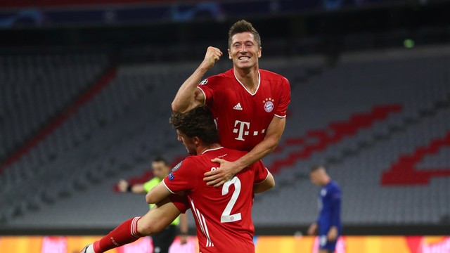 LIGA DOS CAMPEÕES DA EUROPA TEMPORADA 2019.2020. OITAVAS DE FINAL. BAYERN DE MUNIQUE. ALEMANHA. CLASSIFICADO. CHELSEA. INGLATERRA. ELIMINADO.