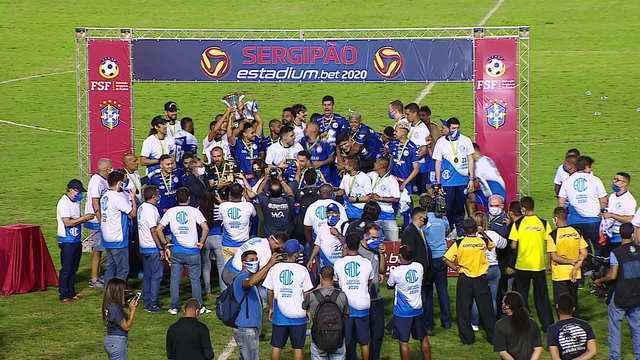CAMPEONATO SERGIPANO. DE 2020. QUADRANGULAR FINAL. SEXTA RODADA. CONFIANÇA-SE. CAMPEÃO.