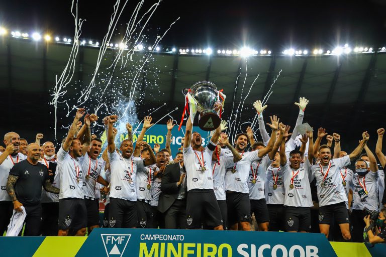 CAMPEONATO MINEIRO DE 2020. FINAL. JOGO DE VOLTA. ATLÉTICO-MG. CAMPEÃO. TOMBENSE-MG. VICE-CAMPEÃO.