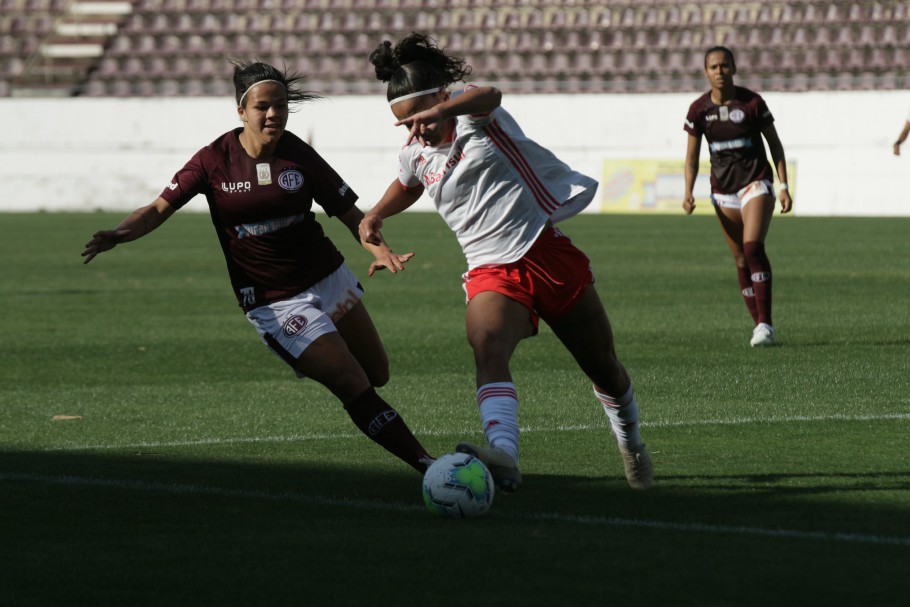 CAMPEONATO BRASILEIRO DE FUTEBOL FEMININO DA SÉRIE A1 DE 2020. PRIMEIRA FASE. SEXTA RODADA. INTERNACIONAL-RS. FERROVIÁRIA-SP.
