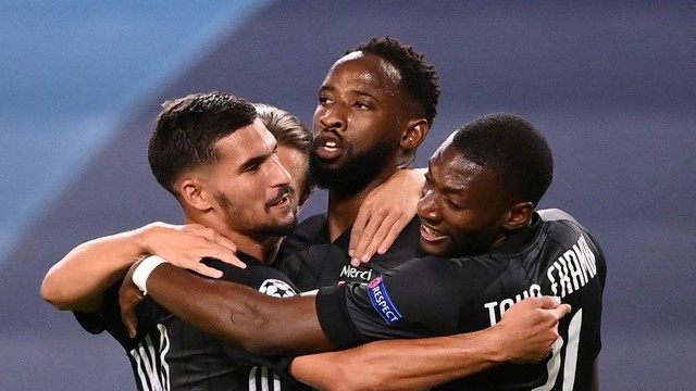 LIGA DOS CAMPEÕES DA EUROPA TEMPORADA 2019.2020. QUARTAS DE FINAL. JOGO ÚNICO. LYON. FRANÇA. CLASSIFICADO. MANCHESTER CITY. INGLATERRA. ELIMINADO.