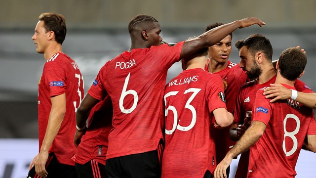 LIGA EUROPA. TEMPORADA 2019.2020. QUARTAS DE FINAL. MANCHESTER UNITED. INGLATERRA. CLASSIFICADO. COPENHAGEN. DINAMARCA. ELIMINADO.