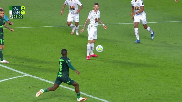 CAMPEONATO BRASILEIRO DA SÉRIE A DE 2020. PRIMEIRA FASE. QUINTA RODADA. PALMEIRAS-SP. SANTOS-SP.