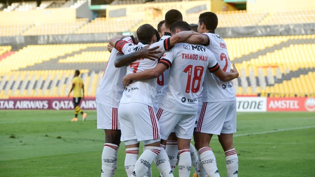 TAÇA LIBERTADORES DA AMÉRICA DE 2020. FASE DE GRUPOS. GRUPO A. BARCELONA DE GUAYAQUIL. EQUADOR. FLAMENGO-RJ. BRASIL. QUARTA RODADA.