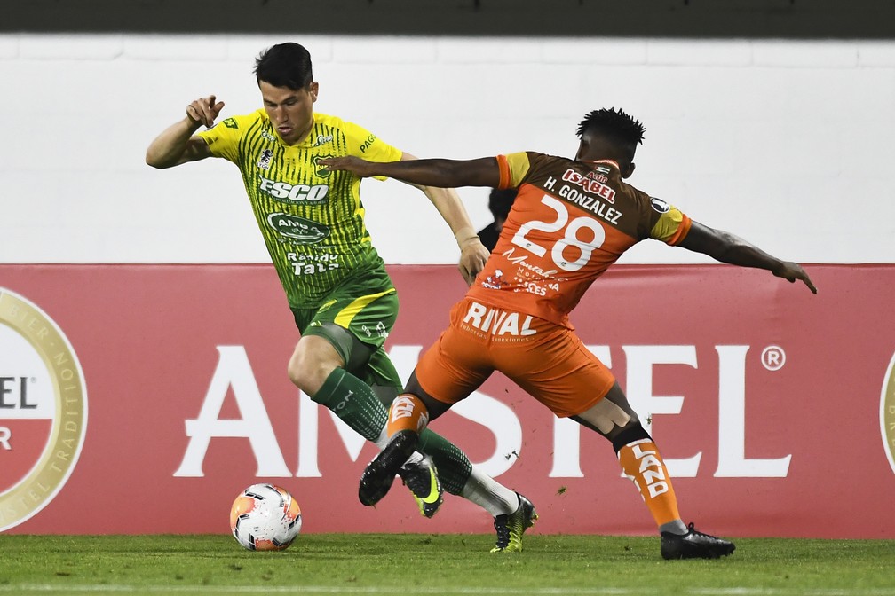 TAÇA LIBERTADORES DA AMÉRICA DE 2020. FASE DE GRUPOS. GRUPO G. DEFENSA Y JUSTICIA. ARGENTINA. DELFÍN. EQUADOR.