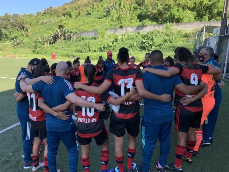 CAMPEONATO BRASILEIRO DE FUTEBOL FEMININO SÉRIE A1 D E2020. PRIEMIRA FASE. DÉCIMA RODADA. FLAMENGO-RJ. VITÓRIA-BA.