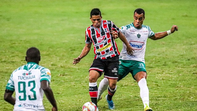 CAMPEONATO BRASILEIRO DA SÉRIE C DE 2020. PRIEMIRA FASE. GRUPO A. SÉTIMA RODADA. MANAUS-AM. SANTA CRUZ-PE.