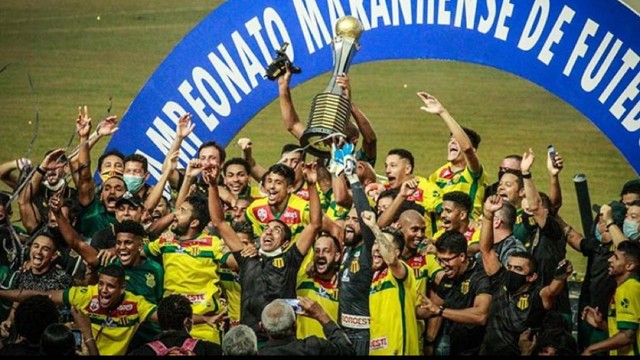 CAMPEONATO MARANHENSE DE 2020. FINAL. JOGO DE VOLTA. SAMPAIO CORRÊA-MA. CAMPEÃO. MOTO CLUB-MA. VICE-CAMPEÃO.