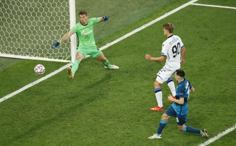 LIGA DOS CAMPEÕES DA EUROPA TEMPORADA 2020.2021. FASE DE GRUPOS. GRUPO F. CLUB BRUGGE. BÉLGICA. ZENIT. RÚSSIA.