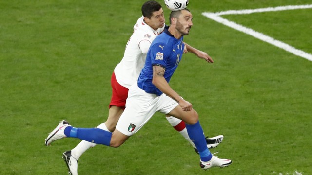 LIGA DAS NAÇÕES EUROPEIAS. UEFA. UNIÃO DAS ASSOCIAÇÕES EUROPAIS DE FUTEBOL. LIGA A. PRIMEIRA FASE. TERCEIRA RODADA. POLÔNIA. ITÁLIA.