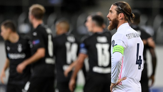 LIGA DOS CAMPEÕES DA EUROPA. TEMPORADA 2020.2021. FASE DE GRUPOS. GRUPO B. REAL MADRID. ESPANHA. BORUSSIA MÖNCHENGLADBACH. ALEMANHA. SEGUNDA RODADA.