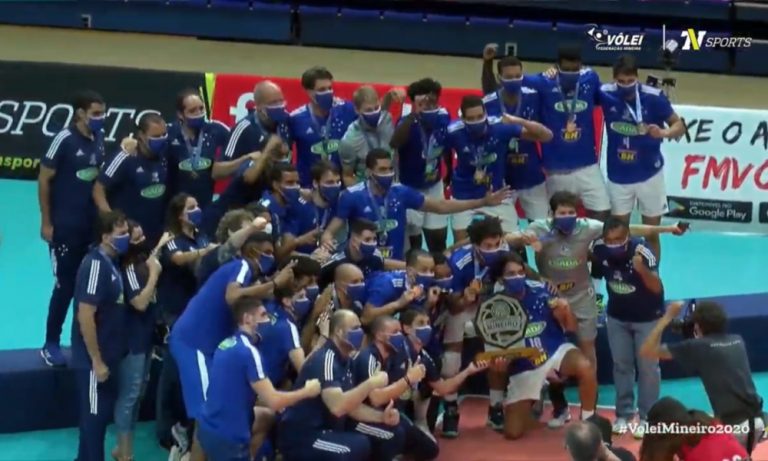 CAMPEONATO MINEIRO DE VÔLEI MASCULINO. FINAL. SADA CRUZEIRO-MG. CAMPEÃO. DÉCIMA PRIMEIRA VEZ. MINAS TÊNIS CLUBE-MG. VICE-CAMPEÃO. UBERLÂNDIA-MG. TERCEIRO LUGAR. AMÉRICA-MG. QUARTO LUGAR.