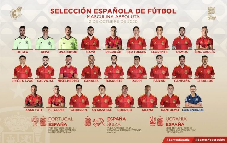 SELEÇÃO ESPANHOLA. CONVOCAÇÃO.