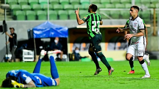 COPA DO BRASIL DE 2020. OITAVAS DE FINAL. JOGO DE VOLTA. AMÉRICA-MG. CLASSIFICADO. CORINTHIANS-SP. ELIMINADO.