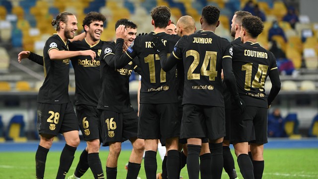LIGA DOS CAMPEÕES DA EUROPA TEMPORADA DE 2020.2021. FASE DE GRUPOS. GRUPO G. QUARTA RODADA. BARCELONA. ESPANHA. DÍNAMNO DE KIEV. UCRÂNIA.