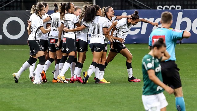 CAMPEONATO BRASILEIRO DE FUTEBOL FEMININO SÉRIE A1 D E2020. SEMIFINAL. JOGO DE VOLTA. CORINTHIANS-SP. CLASSIFICADO. PALMEIRAS-SP. ELIMINADO. FINAL. CORINTHIANS-SP. AVAÍ/KINDERMANN-SC.