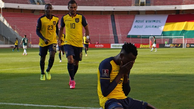 ELIMIANTÓRIAS DA COPA DO MUNDO DE 2022. CATRA. CONMEBOL. CONFEDERAÇÃO SUL-AMERICANA DE FUTEBOL. PRIMEIRA FASE. TERCEIRA RODADA. EQUADOR. BOLÍVIA.