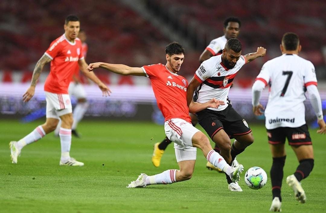 COPA DO BRASIL DE 2020. OITAVAS DE FINAL. JOGO DE VOLTA. ATLÉTICO-GO. ELIMINADO. INTERNACIONAL-RS. CLASSIFICADO.