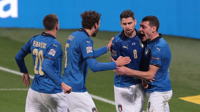 LIGA DAS NAÇÕES DA UEFA. UNIÃO DAS ASSOCIAÇÕES EUROPEIAS DE FUTEBOL. GRUPO 1. ITÁLIA. POLÔNIA.