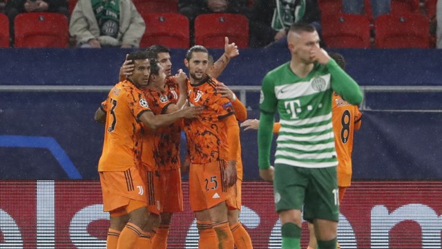 LIGA DOS CAMPEÕES DA EUROPA. TEMPORADA 2020.2021. FASE DE GRUPOS. GRUPO G. JUVENTUS. ITÁLIA. FERENCVÁROS. HUNGRIA. TERCEIRA RODADA.