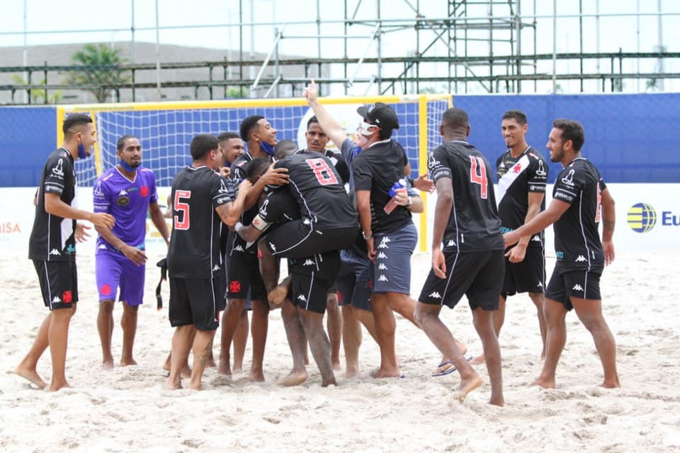 CAMPEONATO BRASILEIRO DE BEACH SOCCER. SEMIFINAL. VASCO-RJ. CLASSIFICADO. FLAMENGO-RJ. ELIMINADO. ANCHIETA-ES. ELIMINADO. SAMPAIO CORRÊA-MA. CLASSIFCADO.
