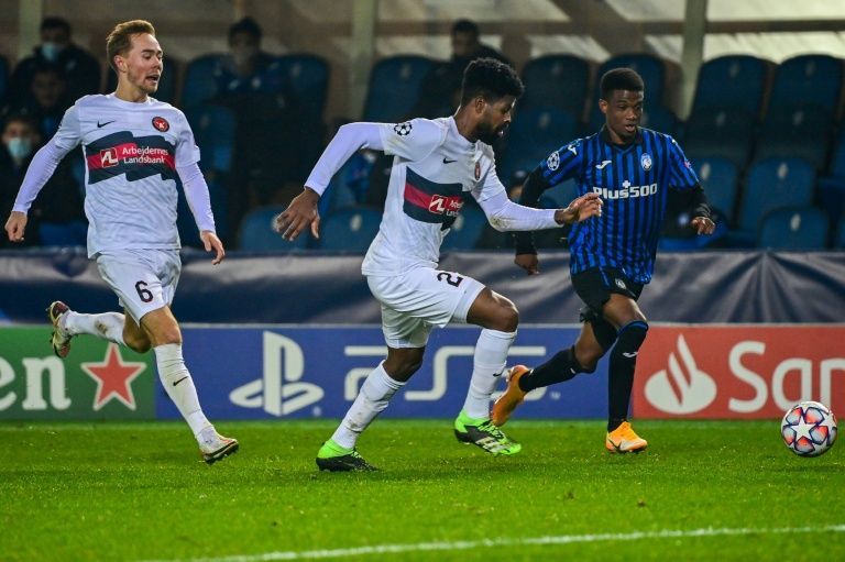 LIGA DOS CAMPEÕES DA EUROPA. TEMPORADA 2020.2021. FASE DE GRUPOS. GRUPO D. QUINTA RODADA. ATALANTA. ITÁLIA. MIDTIYLLAND. DINAMARCA.