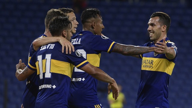 TAÇA LIBERTADORES DA AMÉRICA DE 2020. QUARTAS DE FINAL. JOGO DE VOLTA. BOCA JUNIORS. ARGENTINA. CLASSIFICADO. RACING. ARGENTINA. ELIMINADO. SEMIFINAL. SANTOS-SP. BRASIL. BOCA JUNIORS. ARGENTINA.