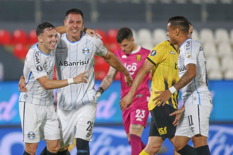 TAÇA LIBERTADORES DA AMÉRICA DE 2020. OITAVAS DE FINAL. JOGO DE VOLTA. GRÊMIO-RS. BRASIL. GUARANIÍ. PARAGUAI.