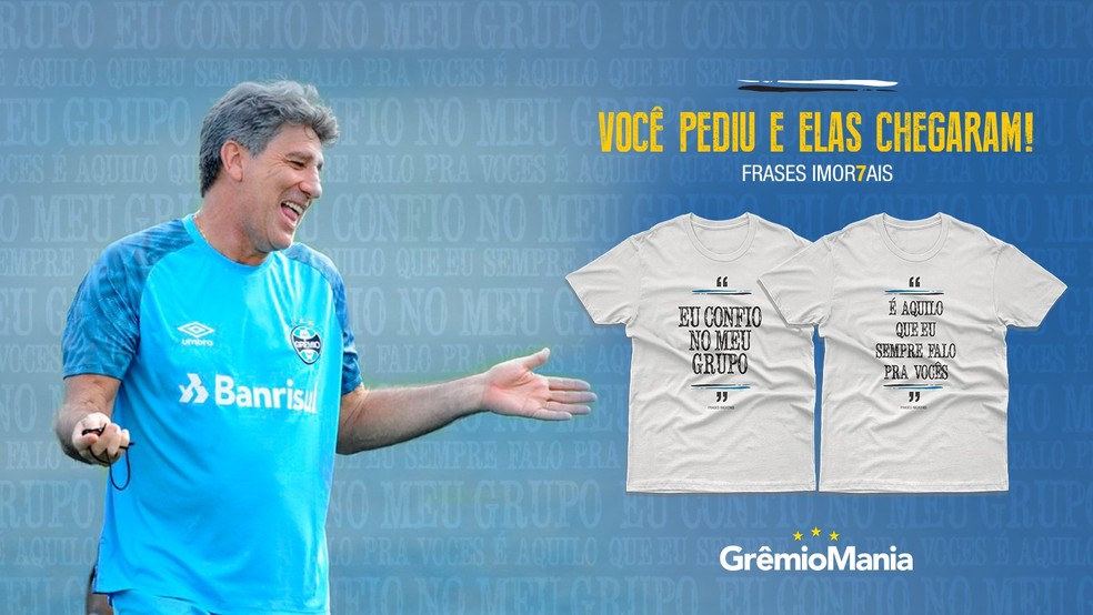 GRÊMIO-RS. RENATO GAÚCHO.