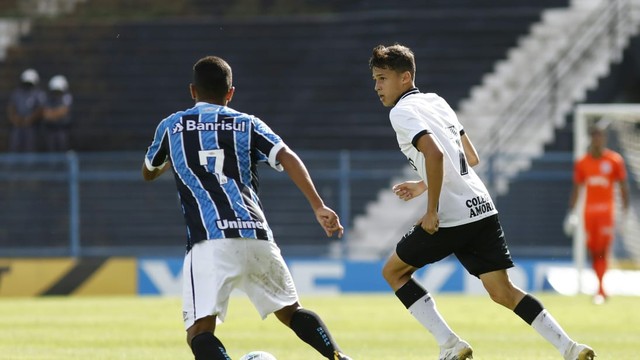 CAMPEONATO BRASILEIRO DO FUTEBOL SUB-20 DE 2020. QUARTAS DE FINAL. JOGO DE IDA. CORINTHIANS-SP. GRÊMIO-RS.