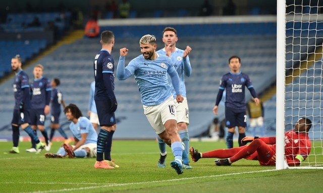 LIGA DOS CAMPEÕES DA EUROPA. TEMPORADA DE 2020.2021. FASE DE GRUPOS. GRUPO C. MANCHESTER CITY. INGLATERRA. OLYMPIQUE DE MARSELHA. FRANÇA.