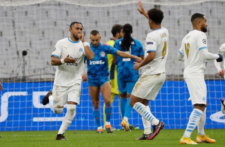LIGA DOS CAMPEÕES DA EUROPA. TEMPORADA 2020.2021. FASE DE GRUPOS. GRUPO C. QUINTA RODADA. OLYMPIQUE DE MARSELHA. FRANÇA.OLIMPIACOS. GRÉCIA.
