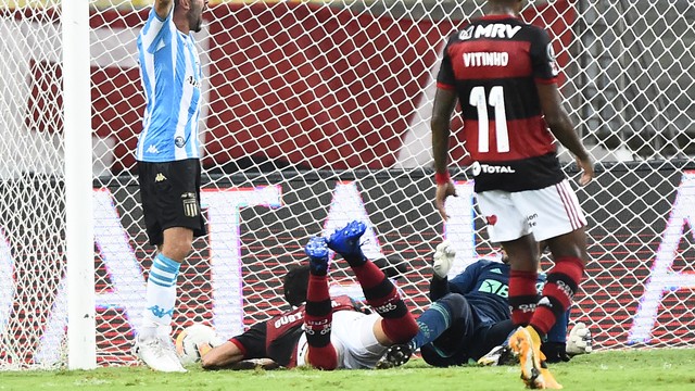 TAÇA LIBERTADORES DA AMÉRICA DE 2020. OITAVAS DE FINAL. JOGO DE VOLTA. RACING. ARGENTINA. CLASSIFICADO. FLAMENGO-RJ. BRASIL. ELIMINADO.