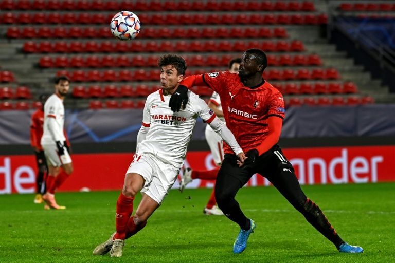 LIGA DOS CAMPEÕES DA EUROPA. TEMPORADA 2020.2021. FASE DE GRUPOS. GRUPO E. SEXTA RODADA. SEVILLA. ESPANHA. RENNES. FRANÇA.