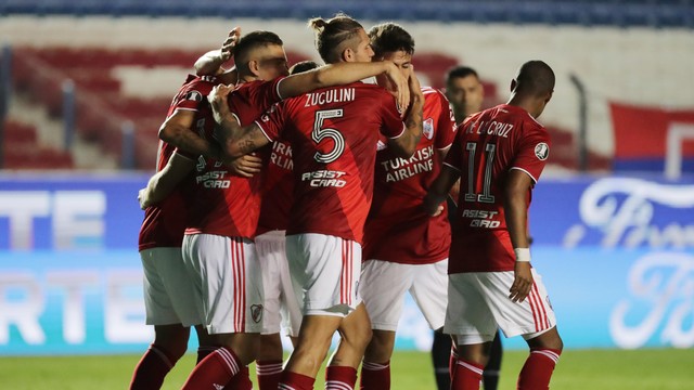 TAÇA LIBERTADORES DA AMÉRICA DE 2020. QUARTAS DE FINAL. JOGO DE VOLTA. RIVER PLATE. ARGENTINA. CLASSIFICADO. NACIONAL. URUGUAI. ELIMINADO.